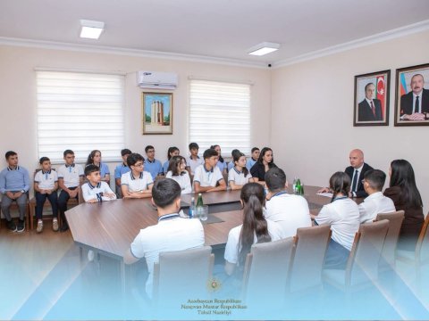 Olimpiada qalibləri ilə görüş keçirilib