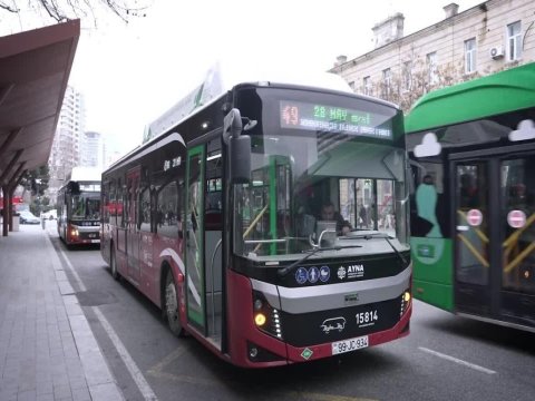 Bakıda beş marşrut avtobusunun yolu dəyişdirildi