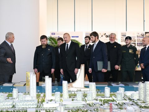 Azərbaycan və&nbsp;Çeçenistan liderləri&nbsp;&nbsp;Ağ Şəhərdə olublar - FOTOLAR