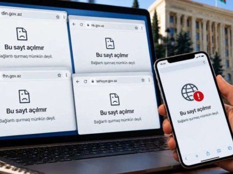 Azərbaycanda dövlət qurumlarının&nbsp;saytına giriş DAYANDI