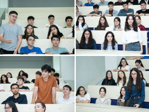 Rektor PKTU-BMU Mühəndislik fakültəsinin tələbələri ilə görüşüb