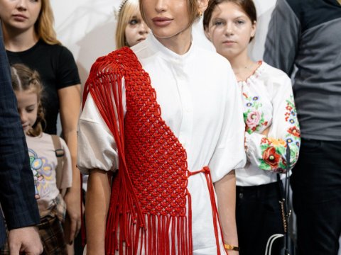 Alyona Əliyeva ukraynalı uşaqlarla - FOTO