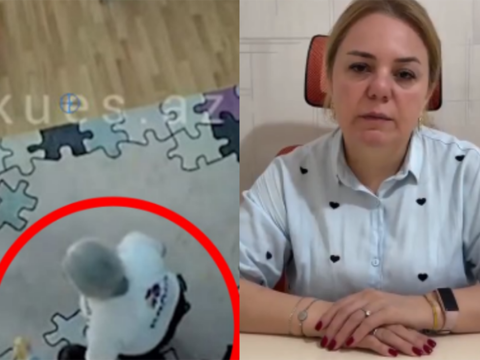 Autizmli uşağı vuran&nbsp;müəllim üzr istədi -&nbsp;VİDEO