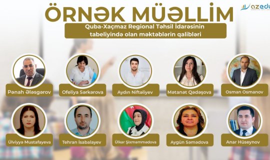 Quba-Xaçmaz regionunun “Örnək müəllim”ləri - SİYAHI