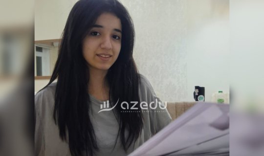 Ən yüksək bal toplayan Gülçinin FOTOSU