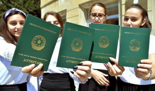 Buraxılış imtahanında iştirak edən və attestat alan şagirdlərin SAYI