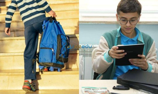 Dərslikləri planşetlər əvəz edəcək? - şagirdlər ağır çantalardan XİLAS OLUR