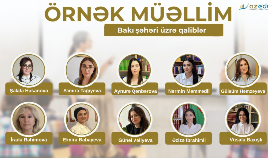 Paytaxtın "Örnək müəllim"ləri - SİYAHI&nbsp;