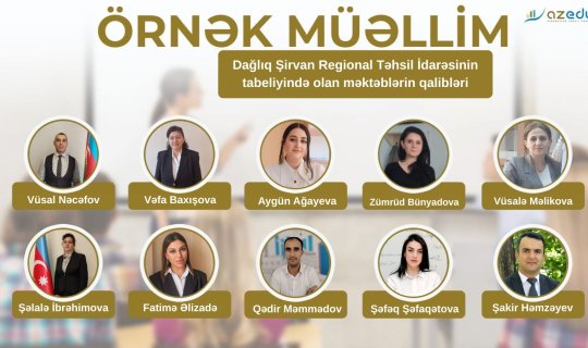 Dağlıq Şirvan regionunun&nbsp;&ldquo;Örnək müəllimlər&rdquo;i - ADLAR