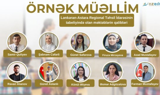Lənkəran-Astara regionunun "Örnək müəllim"ləri-ADLAR