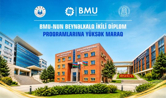 BMU-nun beynəlxalq ikili diplom proqramları üzrə qəbulda yüksək nəticələr
