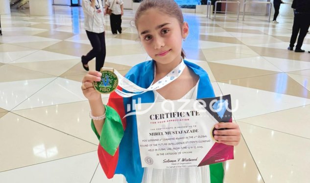 Azərbaycanlı məktəbli beynəlxalq olimpiadada qızıl medal QAZANDI