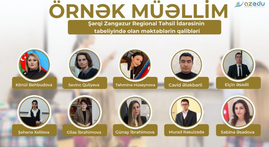 Şərqi Zəngəzur regionunun “Örnək müəllim”ləri - TANIYAQ