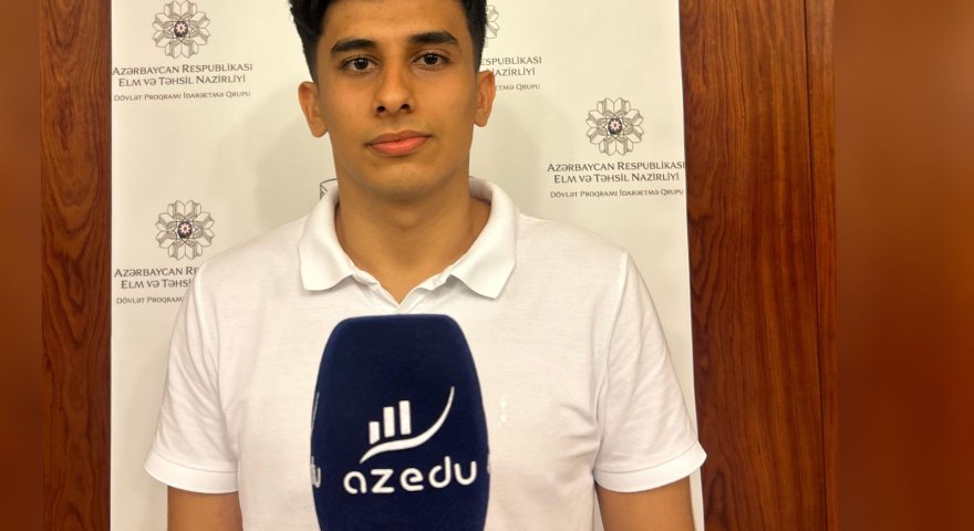 “500 qalibdən biri olmaq qürurvericidir”- ABŞ-də təhsil alacaq gənc