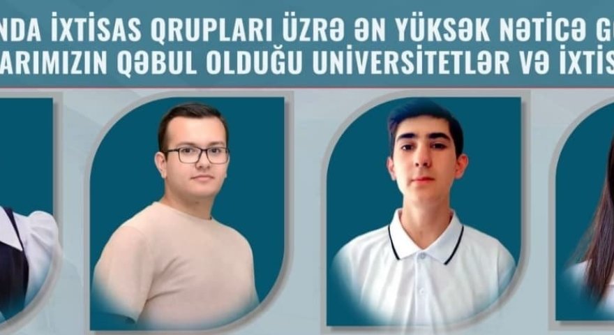 Naxçıvanda ən yüksək bal toplayan məzunların qəbul olduğu universitet və İXTİSASLAR