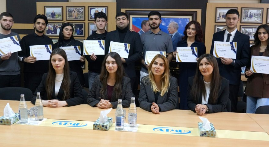 ATMU-nun "Brend tələbə"ləri mükafatlandırılıb - FOTOLAR