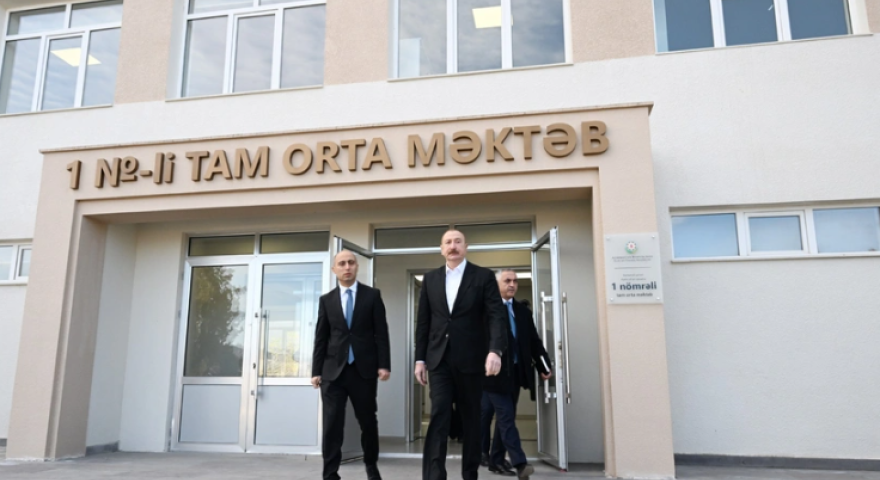 Kərkicahan qəsəbəsində məktəb&nbsp;istifadəyə verilib