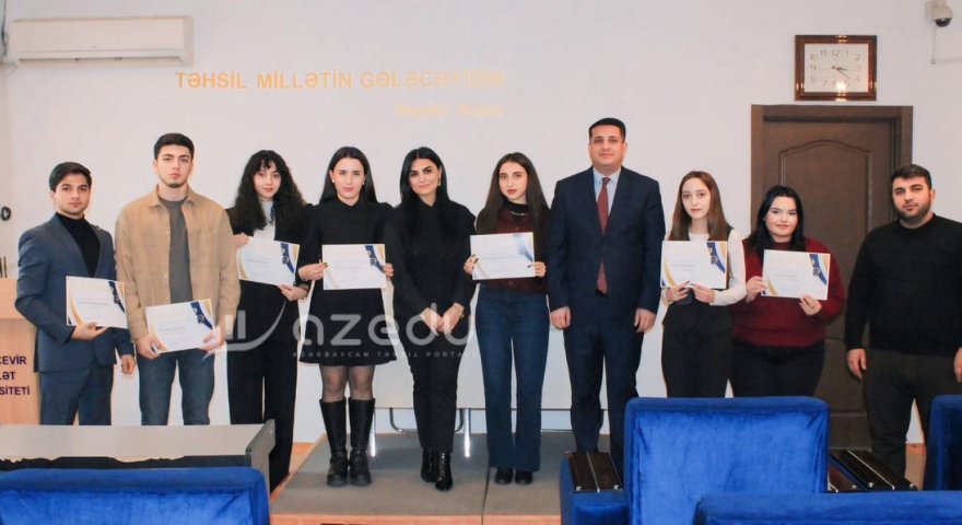 MDU-nun "Brend tələbə"ləri mükafatlandırılıb- FOTOLAR