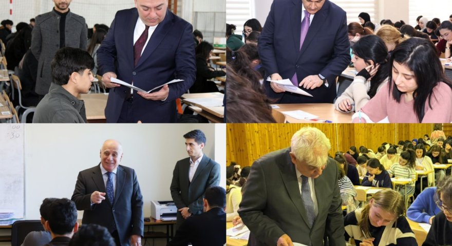Rektorlar imtahanda tələbələrin yanında oldu