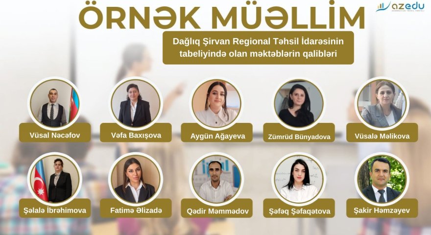 Dağlıq Şirvan regionunun&nbsp;&ldquo;Örnək müəllimlər&rdquo;i - ADLAR