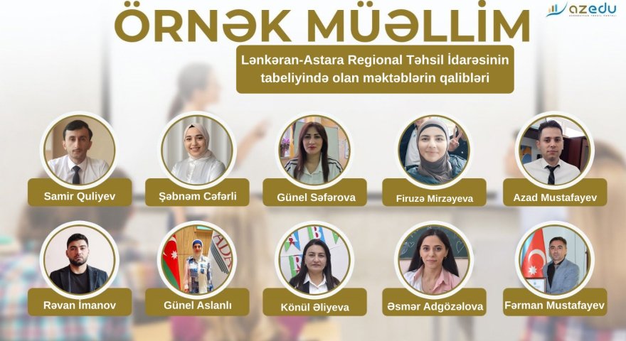 Lənkəran-Astara regionunun "Örnək müəllim"ləri-ADLAR
