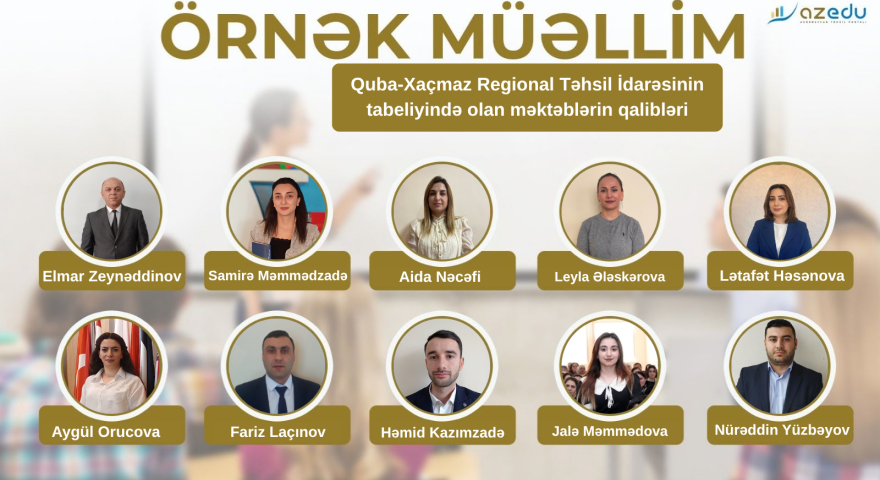 Quba-Xaçmazın&nbsp;"Örnək müəllim"ləri - SİYAHI