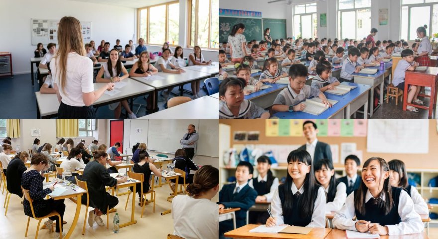 Bir sinifdə 18 şagird də var, 70 də - dünya məktəblərində MƏNZƏRƏ