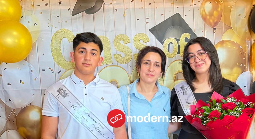 Azərbaycanda ana və iki övladı eyni vaxtda tələbə oldu