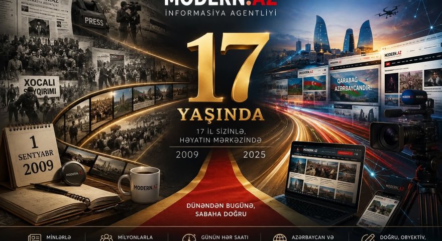 Modern.az 17&nbsp;yaşında!