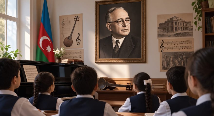 Musiqi müəllimi: "Şagirdlərim dərsdə&nbsp;&nbsp;Üzeyir bəyin əsərlərini səhnələşdirəcək"