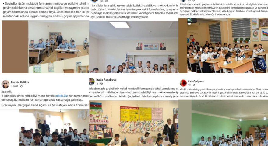 Müəllimlər vahid geyim qaydalarının tərəfdarıdır:&nbsp;&ldquo;Bərabərlik məktəbdən başlayır&rdquo;
