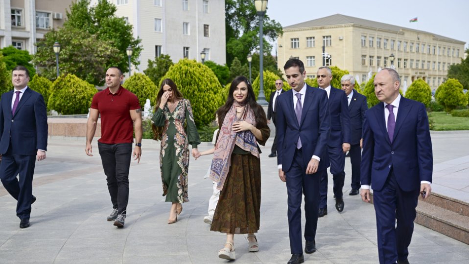 Leyla və Arzu Əliyevalar Naxçıvanda - FOTOLAR