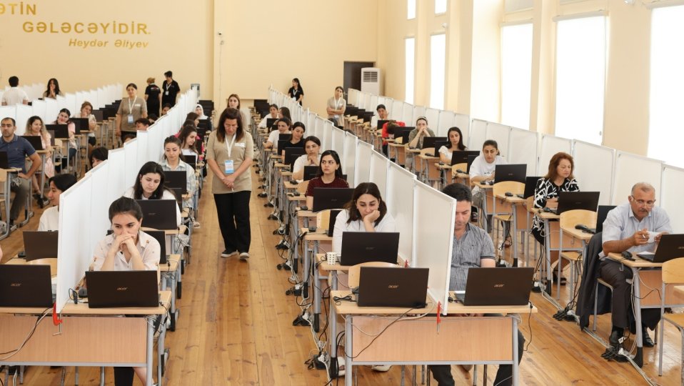 Azad edilmiş ərazilərdə sertifikasiya imtahanı keçirilib - FOTO
