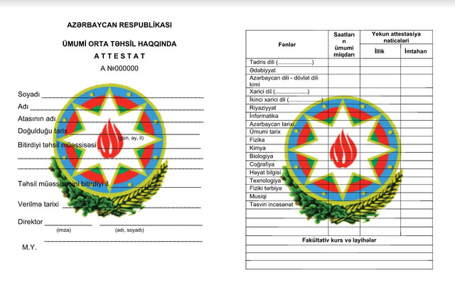 9-cu sinif şagirdləri də attestat alacaq
