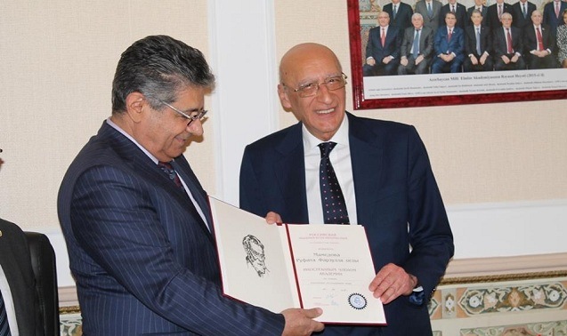 Azərbaycanlı alim Rusiya Təbiət Elmləri Akademiyasının xarici üzvü seçilib