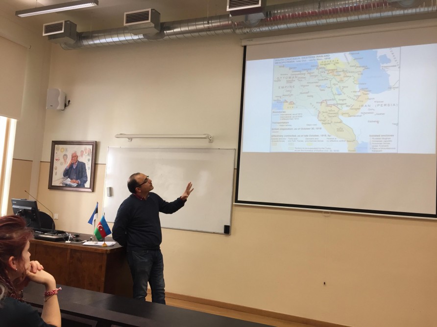 Estoniyanın Tartu Universitetində “Azərbaycan Xalq Cümhuriyyəti-100” mövzusunda mühazirə dinlənilib