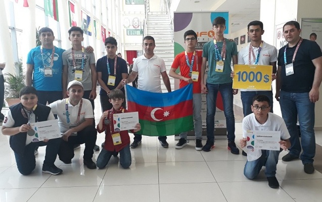 Azərbaycanlı şagirdlər “İnfomatrix-2018” yarışmasında 2 qızıl medal qazanıblar