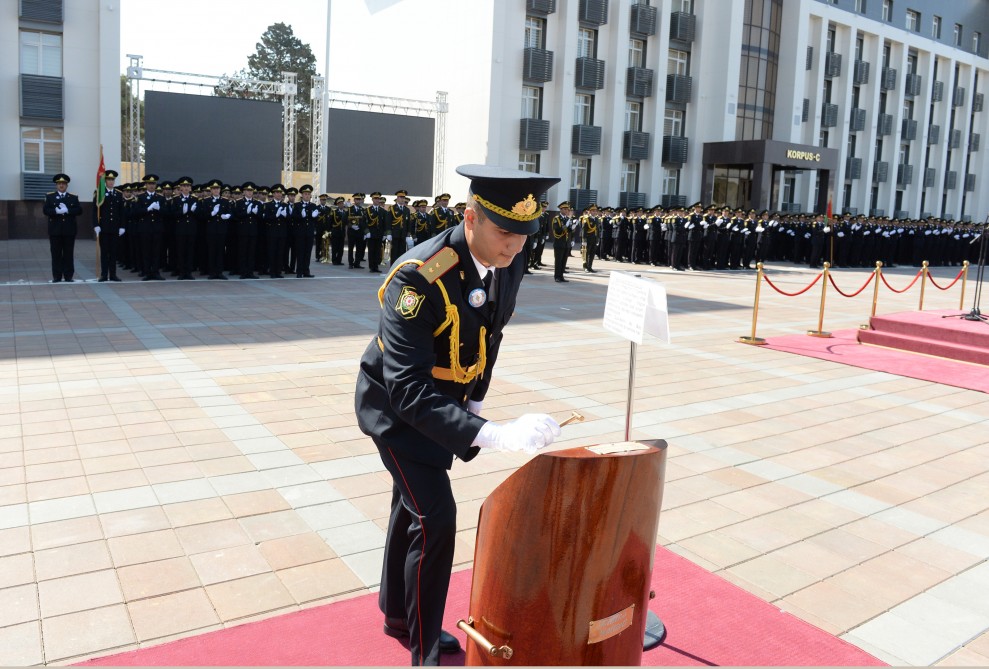 Polis Akademiyasında 2018-ci tədris ilinin buraxılışına həsr olunan təntənəli mərasim keçirilib