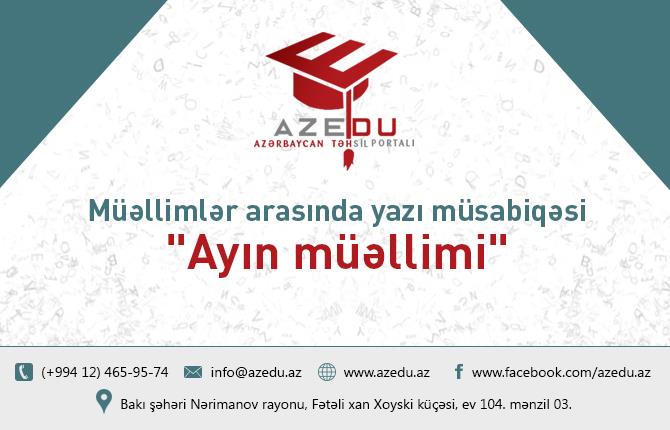 AzEdu.az-ın silkələyici müsabiqəsinə yazı qəbulunun vaxtı uzadıldı –Müəllimlər üçün son tarix