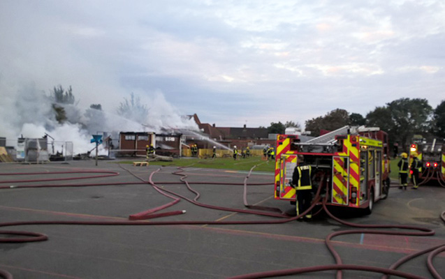 İbtidai məktəbdə yanğın oldu