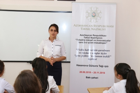 Məcburi köçkün şagirdlər üçün ödənişsiz fizika kursları davam etdirilir - FOTOLAR  