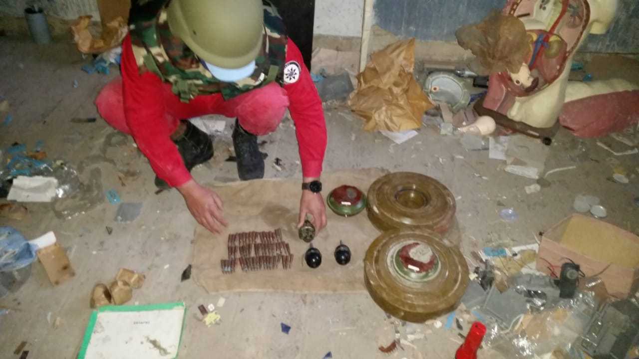 Təhsil şöbəsinə məxsus binadan silah-sursat tapıldı