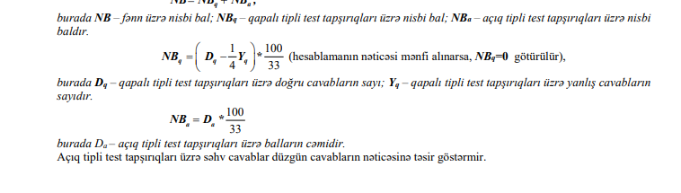 Abituriyentlərin nəzərinə! - Qəbul imtahanlarının hesablanma qaydası açıqlandı