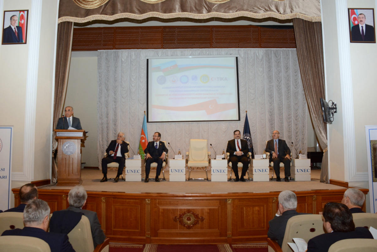 UNEC-də Türkiyə Universitetləri ilə əməkdaşlığa həsr olunan konfrans - FOTO