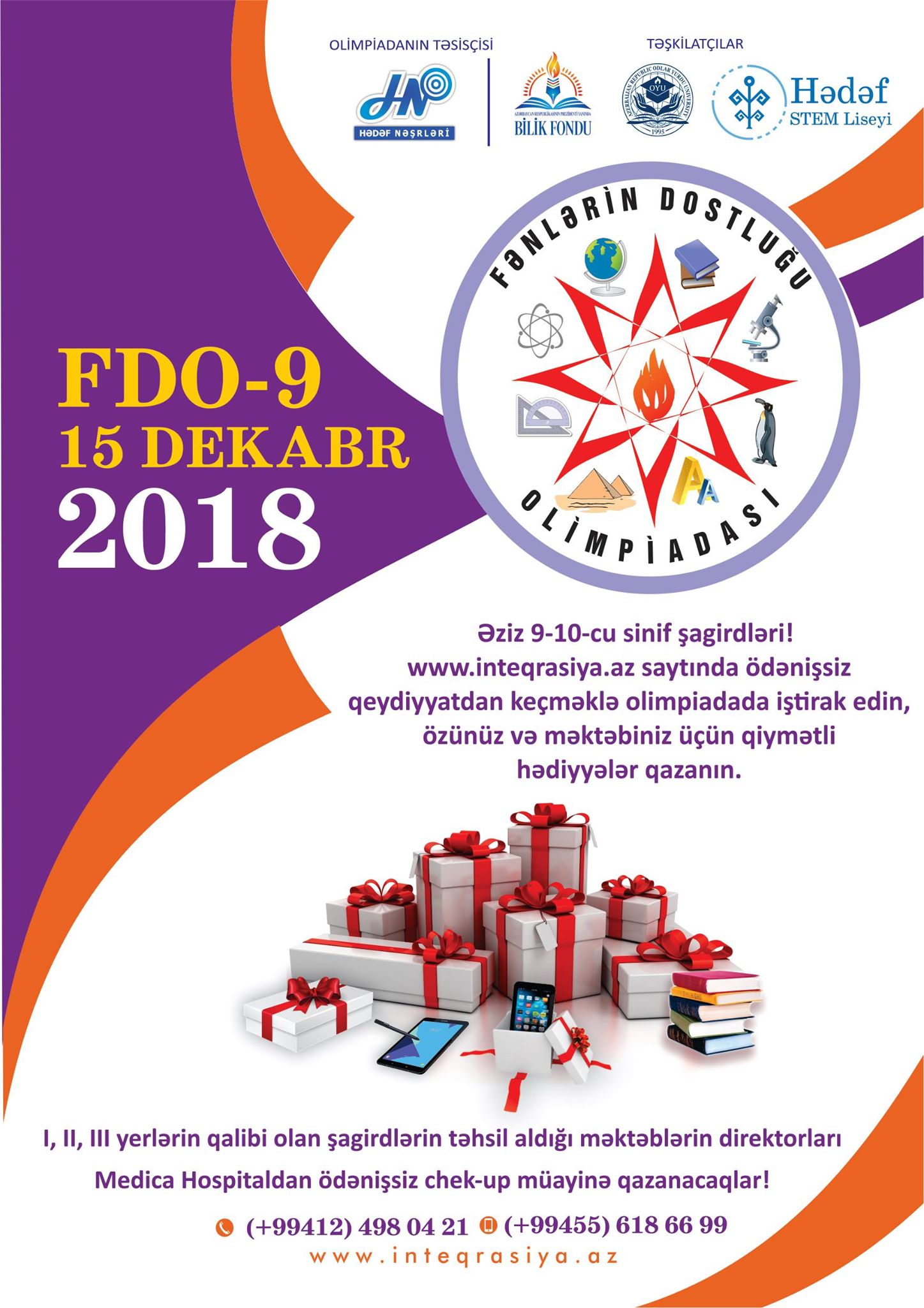 Şagirdlərin NƏZƏRİNƏ! Fənlərin Dostluğu Olimpiadasının yeni buraxılışı təşkil olunacaq