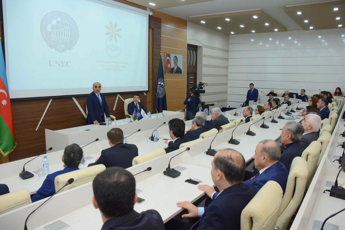 UNEC ilə Kiçik və Orta Biznesin İnkişafı Agentliyi qardaşlaşdı  