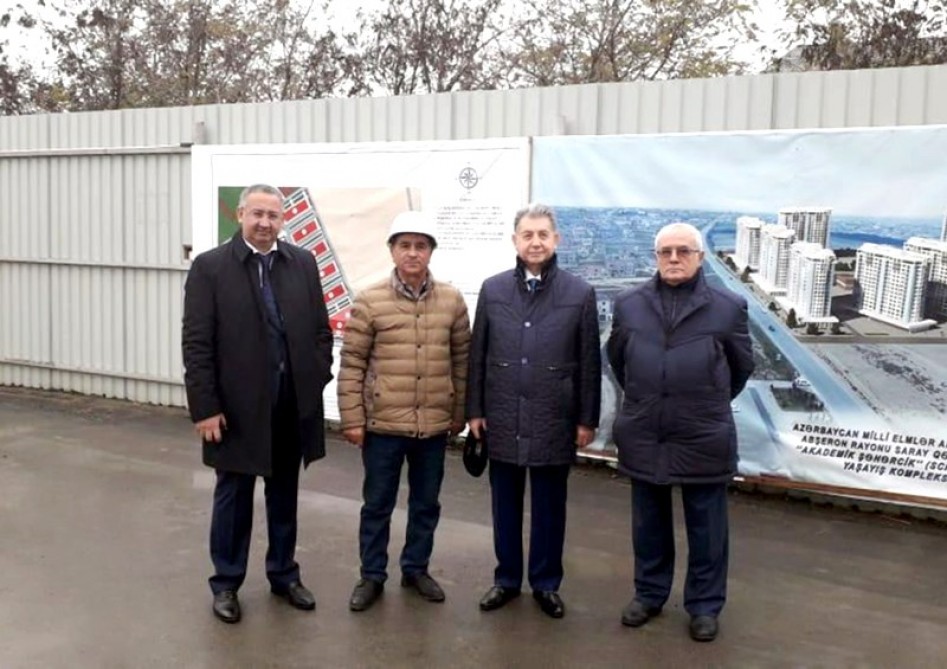 Akif Əlizadə  alimlər üçün inşa olunan binanın inşaat işləri maraqlanıb - FOTO  