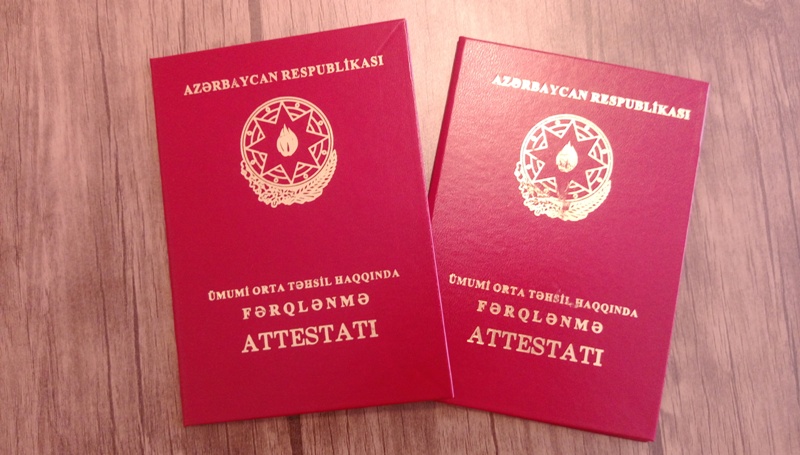 Ümumi təhsili xüsusi nailiyyətlərlə başa vuranlara nümunəvi attestat veriləcək