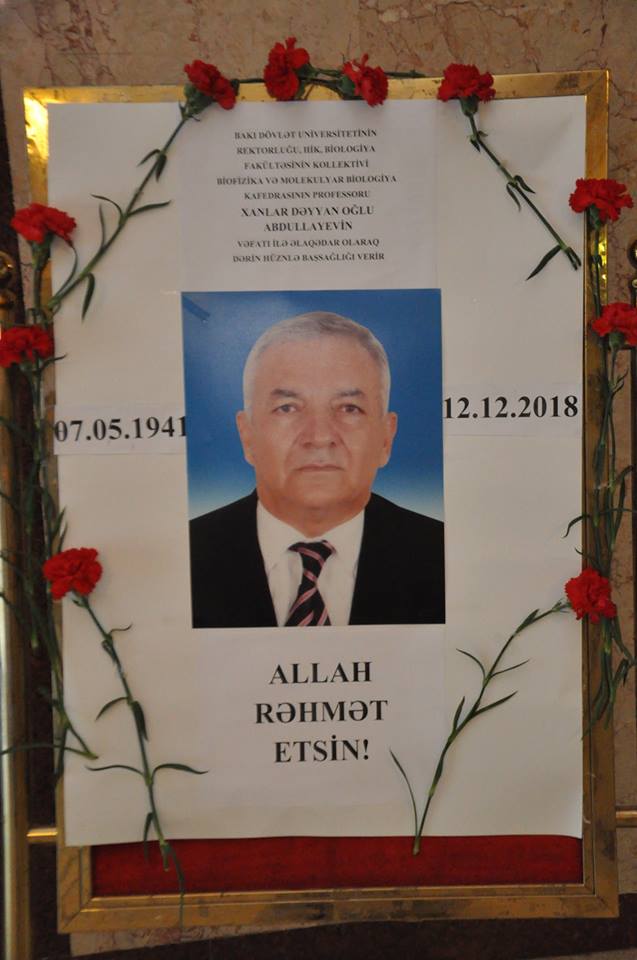 BDU-nun professoru vəfat etdi