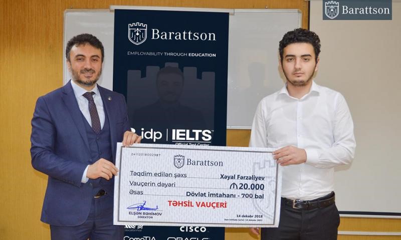 700 bal toplayan tələbəyə 20 min manat təhsil vauçeri təqdim olundu